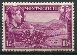Montserrat 1938 KGVI 1,5d como nuevo con bisagras SG# 103, primera impresión, perfecto 13 £25 - Imagen 1 de 2