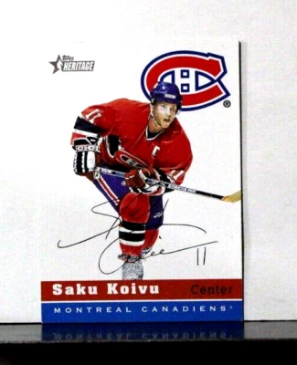2000-01 Topps Heritage #39 Saku Koivu Montreal Canadiens - Image 1 of 2