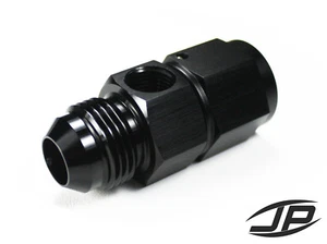 12 AN Male to 12 AN Female w/ 1/8 NPT Female Sensor Port Fitting - Picture 1 of 1