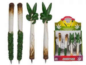 Spliff Joint Form Stift ~ Witz Cannabis Schreibwaren Gras Hanf Neuheit Geschenk - Bild 1 von 4