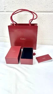 Cartier Leerbox Etui Schmuckschatulle Box Geschenktüte Innenbox Zertifikat Set - Bild 1 von 16