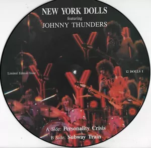 MUÑECAS DE NUEVA YORK (JOHNNY THUNDERS) crisis de personalidad 12" DISCO DE IMAGEN 1986 como nuevas - Imagen 1 de 2