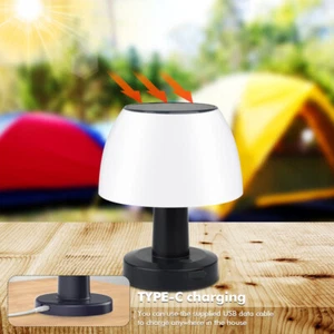 Solar LED Tischlampe Outdoor Lampe Tischleuchte Außen GartenBeleuchtung Terrasse - Bild 1 von 32