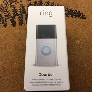 Ring Video Doorbell 2nd Gen Security Camera with 1080p HD Video Silver  - Picture 1 of 6