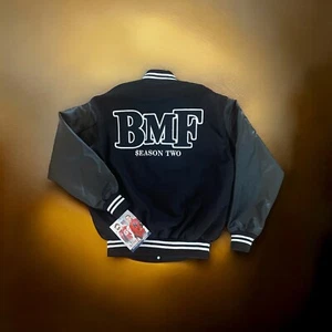 Game Sportswear Varsity Jacket BMF Black Mafia Family Season 2 Crew Jacket M - Picture 1 of 10