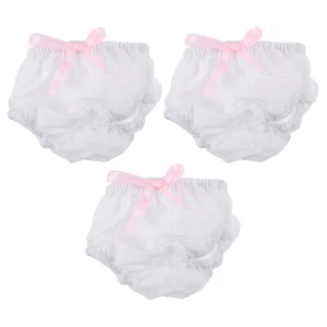 3 Pcs Baby Panties Shorts Toys Girls Diapers Wearing Model Newborn - Picture 1 of 12