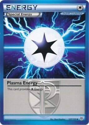 Damaged, English Pokemon Plasma Energy - 127/135 - Uncommon BW - Plasma Storm