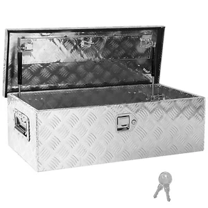 39" X 13" X 10" Aluminum Truck Bed Camper Tool Box with Lock - Secure Storage - Picture 1 of 4