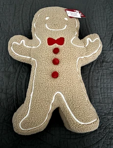 New - Place & Time Gingerbread Boy Plush/Pillow ~ 18” X 14” ~ Recycled Material - Picture 1 of 13