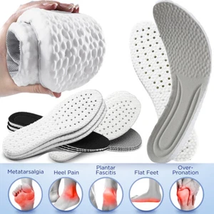 1 par de plantillas para zapatos para hombres mujeres espuma viscoelástica insertos para zapatos plantillas deportivas - Imagen 1 de 15