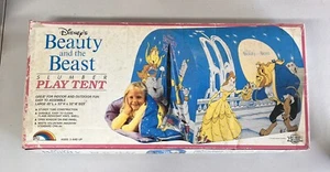 Vintage Disney Beauty and the Beast Slumber Play Tent 45x33x33 w/ Box COMPLETE - Picture 1 of 5