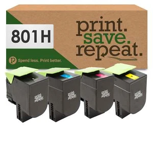 Imprimir. guardar. repetir. Lexmark 801H paquete combinado de 4 colores tóner CX410 CX510 - Imagen 1 de 1