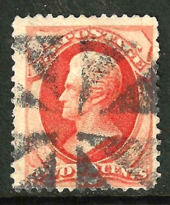 Sc #183 CUÑAS RADIALES Elegante Cancelación 2 Centavos Jackson 1875-79 EE. UU. 84E31 - Imagen 1 de 1