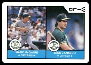 Mark McGwire / Jose Canseco 1990 U.S. Playing Card Co MLB All-Stars WILD - Picture 1 of 2