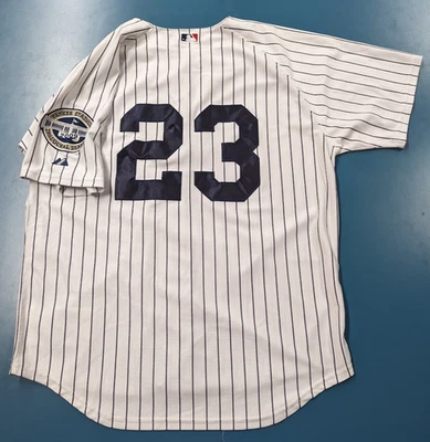 Majestic Don Mattingly Jersey NY Yankees Pinstripe 2009 Inaugural Patch Size 52 - Image 1 of 4