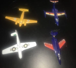 Vintage Diecast Planes Lot Of 4 (3 Are Cragstan ) Missing Pieces (broken AS IS ) - Picture 1 of 9