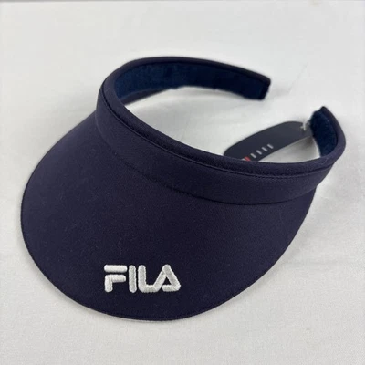 Visera deportiva vintage Fila azul marino tenis talla única 020722 NUEVA con etiquetas NOS Foto 1 de 4
