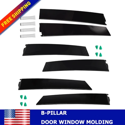6Pcs For 2015-20 GMC Yukon CHEVY Tahoe Pillar Post Cover Door Tirm Rear Side New - Image 1 of 4
