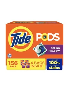 Tide PODS Laundry Detergent Pacs, Spring Meadow, 156 ct FREE SHIPPING - Picture 1 of 5