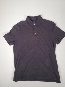 Vince Black Polo Shirt Medium M Short Sleeve Cotton - Bild 1 von 5