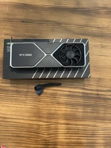 NVIDIA GeForce RTX 3080 Founders Edition 10GB GDDR6X Graphics Card - Picture 1 of 5