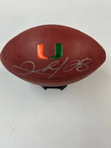 Clinton Portis - Autographed Full Size Wilson Game football The U Of Miami COA - Picture 1 of 9
