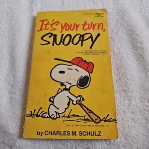It's your turn, SNOOPY by Charles M. Schulz PAPER BACK 1972 Peanuts  - Picture 1 of 5