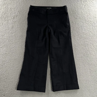 Pantalones para mujer Club Monaco azules talla 4 recortados carrera oficina trabajo mezcla de lana Foto 1 de 4