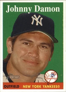 Johnny Damon 2007 Topps Heritage Baseball SHORT PRINT #140 - New York Yankees - Bild 1 von 2
