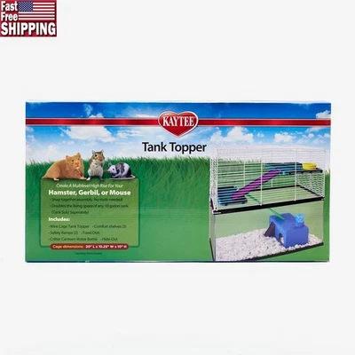 Multi-Level Tank Topper Hamsters Gerbils Mice W/ Ramps Shelves Water Dish New - Image 1 of 4