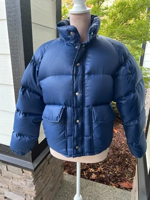 Chaqueta Alpine Designs Vintage Años 70 Azul Hombre Pequeña Puffer Plumón de Ganso Foto 1 de 4