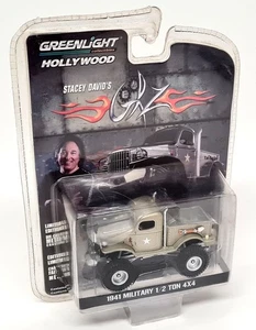 Coche modelo diecast Greenlight 1/64 Stacey David's 1941 militar 1/2 tonelada 4X4 - Imagen 1 de 5
