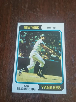 1974 Topps #117 Ron Blomberg (NM-MT) - Image 1 of 2