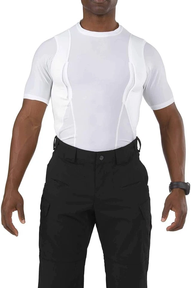 5.11 Tactical Men's Holster Shirt, Polyester/Spandex Blend, Strengthened Seams - Image 1 of 4