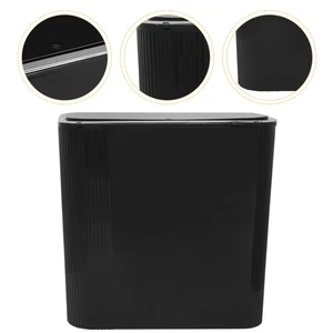 Mirrored Trash Can with Lid Trashcan Bathroom Slim Office Garbage Cans for - Picture 1 of 12