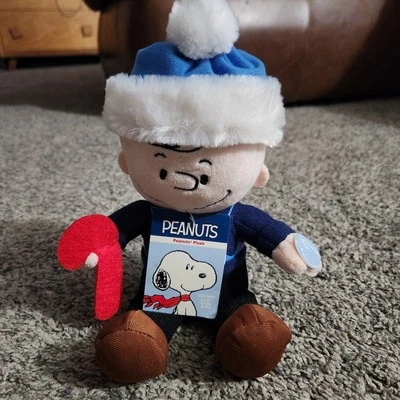 Peanuts Musical Charlie Brown Holiday Christmas 10" Plush Stuffed DanDee  - Image 1 of 4