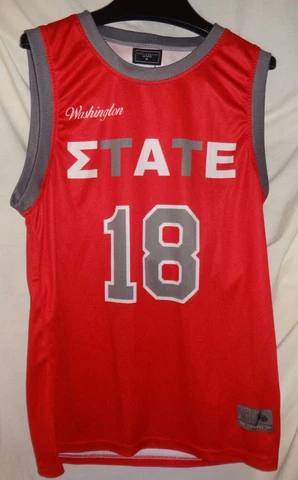 Sigma Alpha Epsilon Washington State Cougars Fraternity Basketball Jersey Sz M Cover