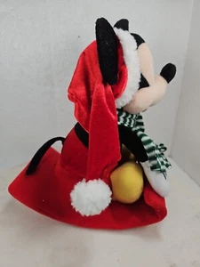 Animated Singing/Moving Mickey Mouse Riding Sled Rare - Picture 1 of 11