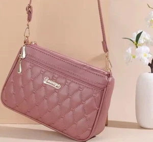 Pu Leather Crossbody Bags Zipper New Fashion Shoulder Bag for Women Large Capaci - Picture 1 of 13