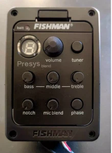 FISHMAN Presys 301 / OEM Pre-Amp Piezo Mic Pickup Preamp Acoustic Guitar tuner - Picture 1 of 5