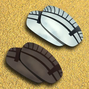 2 paia di lenti di ricambio per-OAKLEY frullatore polarizzato-argento e marrone rame - Foto 1 di 7