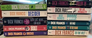 11 Vintage DICK FRANCIS Horse Racing Related Crime Thriller Paperbacks Books Lot - Imagen 1 de 7