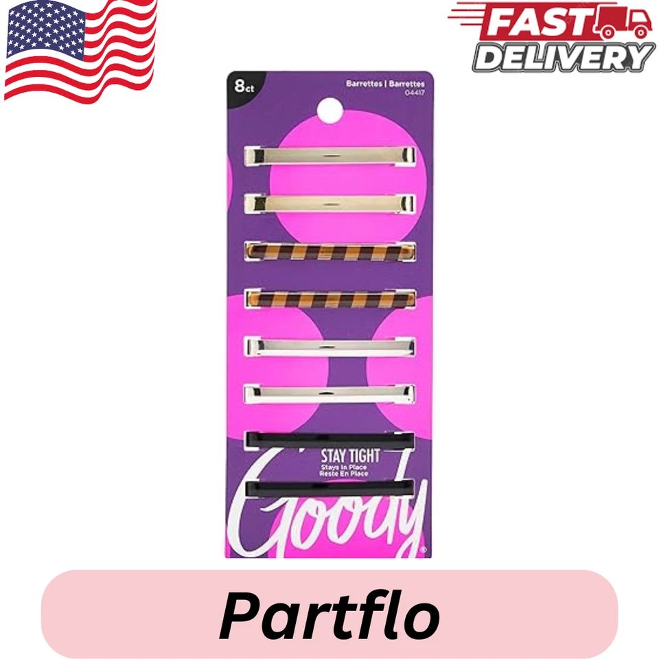 Goody Women's Classics Patterned Staytight Barrette, 8 Count - Image 1 of 1