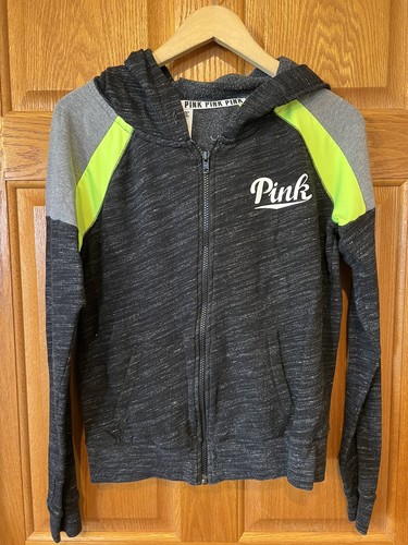 UNDERCOVER Felpa con cappuccio CH14 Victorias Secret ROSA cerniera intera donna piccola