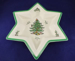 Spode Christmas Tree STERNFORM SERVIERSCHALE Schüssel 23324-AO 12" Vintage - Bild 1 von 7