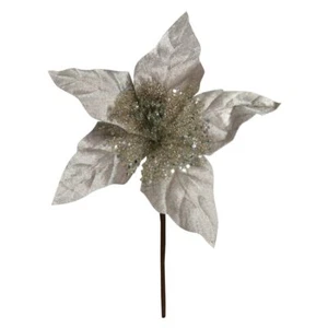 12 PZ Stella di natale natalizia ARGENTO 21 x 17 cm ALBERO NATALE 2018 0ATF - Foto 1 di 1