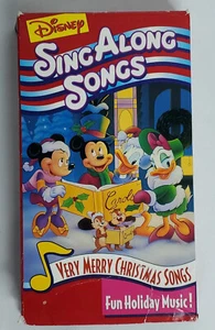 Disney Sina Along Songs VHS VCR Tape Very Merry Christmas Songs Holiday 27 Min - Picture 1 of 8