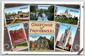Postal Union Depot Dyer Memorial Capitol Saludos de Providencia Rhode Island - Imagen 1 de 2
