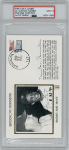 WIllie Mays & Duke Snider Autgraphed First Day Cover PSA A
