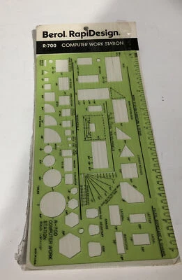 Plantilla Berol RapiDesign - Estación de trabajo para computadora R-700 1/4" Foto 1 de 4